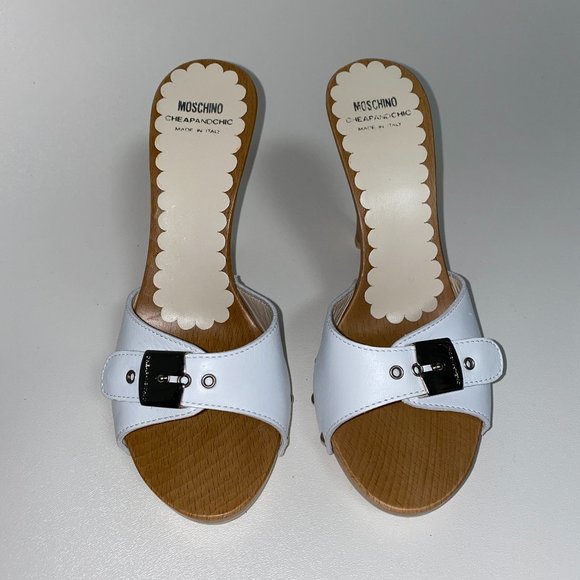 Moschino Shoes - MOSCHINO leather heels NEW